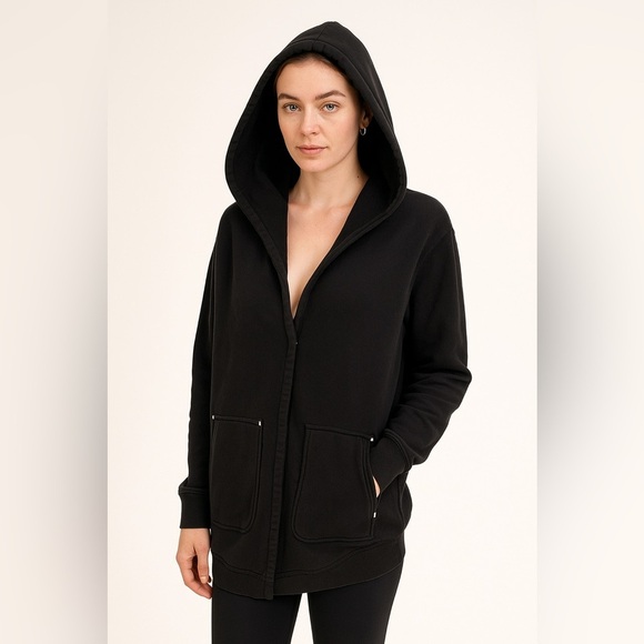 Wilfred Sweaters - Wilfred Free Black Oversized Cozy Hoodie Jacket XS